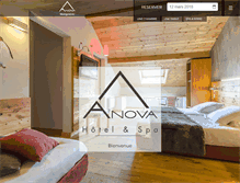 Tablet Screenshot of anova-hotel.com